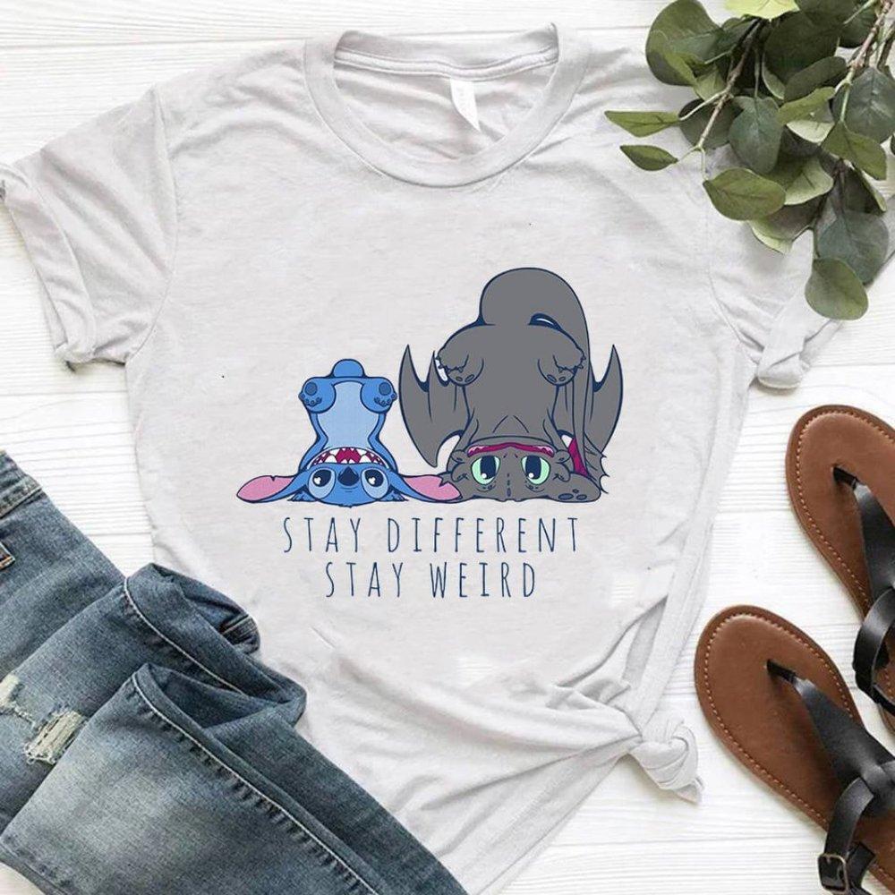 Stay Different Stay Weird Motivational Retro Aesthetic Unisex T-Shirt